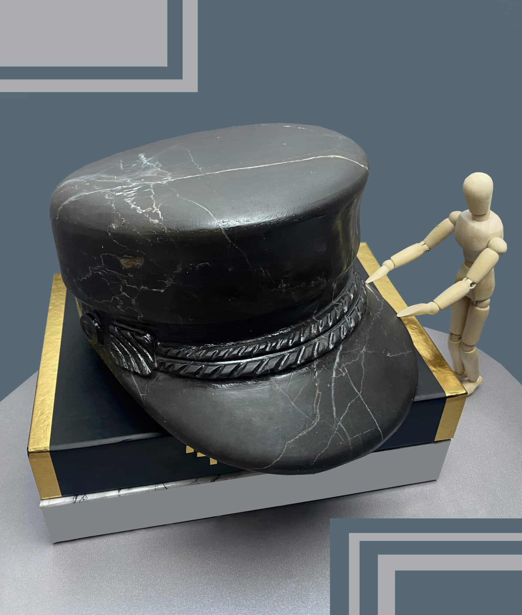 Cappello di marmo — Collezione Eleganza Nera