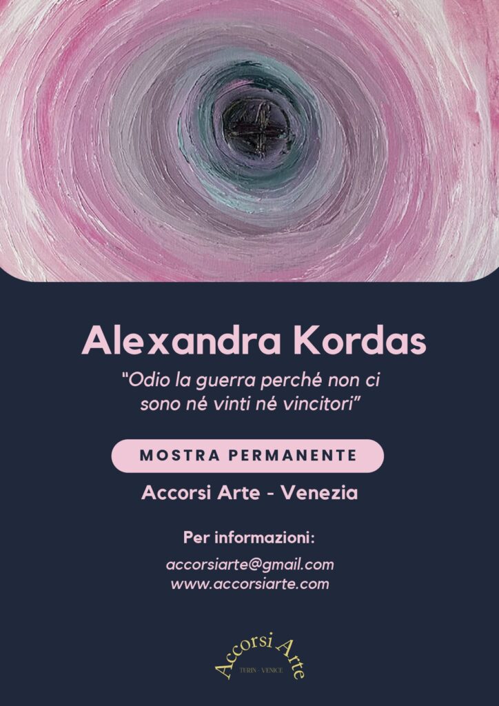 Alexandra Kordas on permanent display in Venice, Accorsi Arte