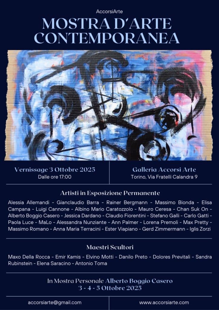 Permanently Exhibited Artists, Accorsi Arte Turin, October 2025