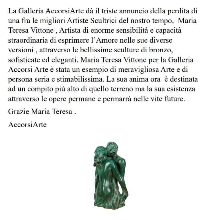 Thank You Maria Teresa, Accorsi Arte