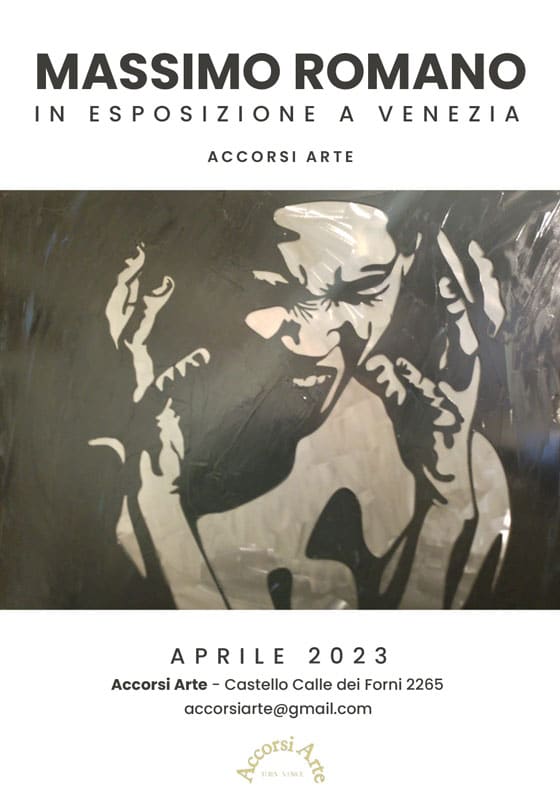 Massimo Romano on exhibition in Venice, Accorsi Arte, April 2023