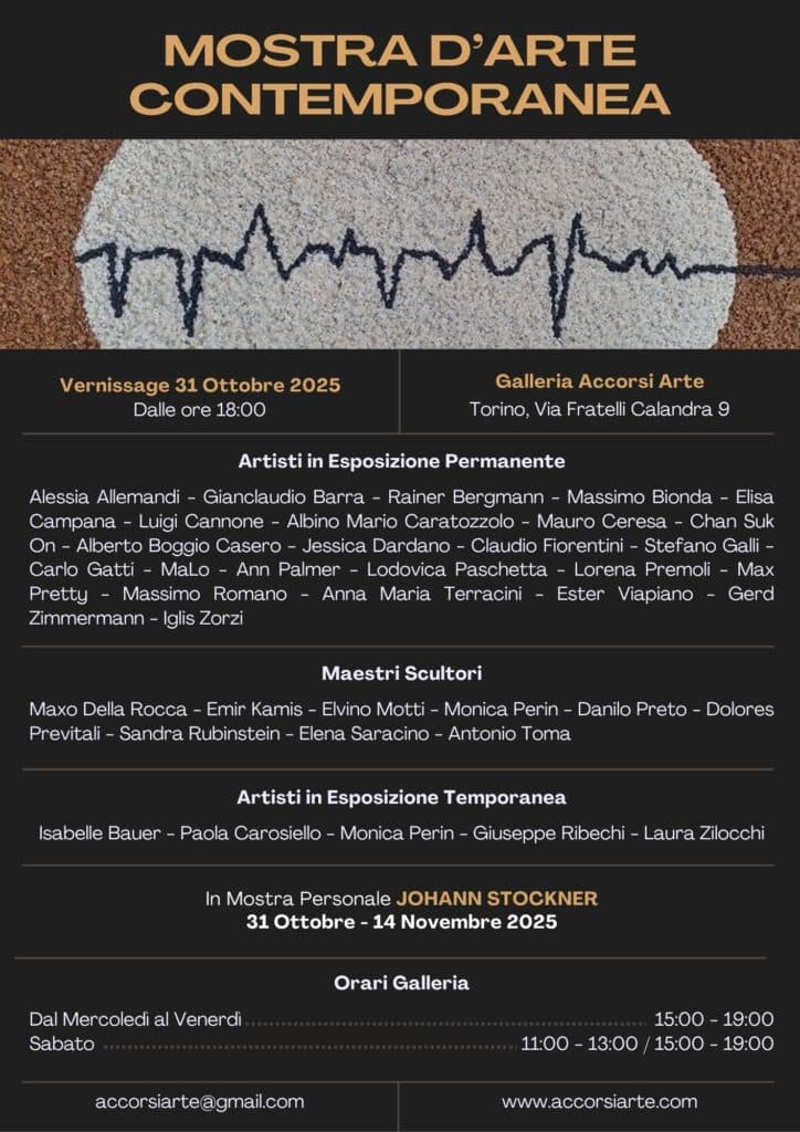 Contemporary Art Exhibition, Vernissage 31 October 2025, Accorsi Arte Gallery Turin